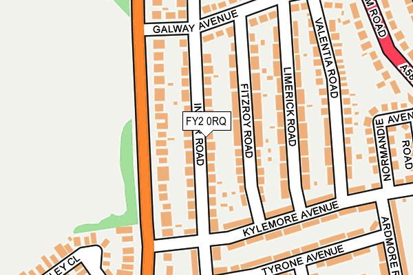 FY2 0RQ map - OS OpenMap – Local (Ordnance Survey)