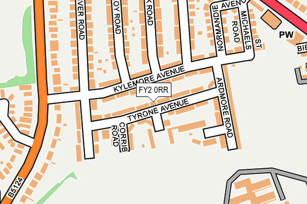 FY2 0RR map - OS OpenMap – Local (Ordnance Survey)