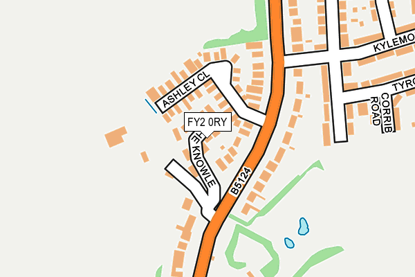 FY2 0RY map - OS OpenMap – Local (Ordnance Survey)