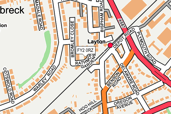 FY2 0RZ map - OS OpenMap – Local (Ordnance Survey)