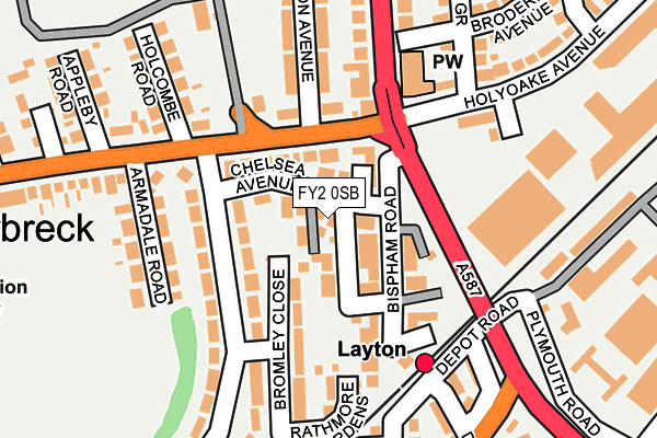 FY2 0SB map - OS OpenMap – Local (Ordnance Survey)