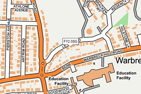 FY2 0SG map - OS OpenMap – Local (Ordnance Survey)