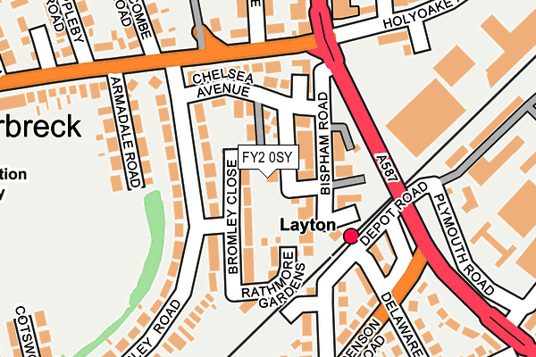 FY2 0SY map - OS OpenMap – Local (Ordnance Survey)