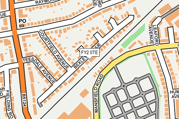 FY2 0TE map - OS OpenMap – Local (Ordnance Survey)