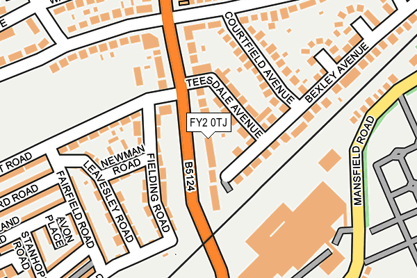 FY2 0TJ map - OS OpenMap – Local (Ordnance Survey)