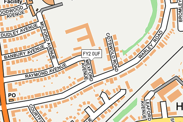 FY2 0UF map - OS OpenMap – Local (Ordnance Survey)
