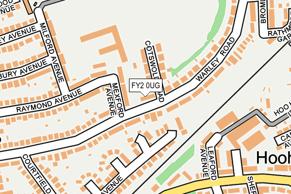 FY2 0UG map - OS OpenMap – Local (Ordnance Survey)