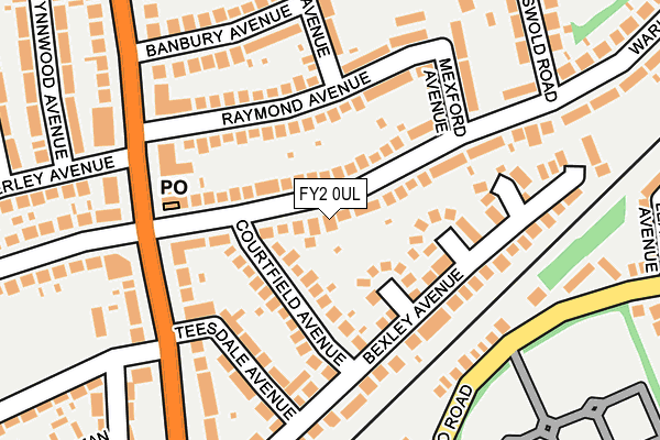 FY2 0UL map - OS OpenMap – Local (Ordnance Survey)