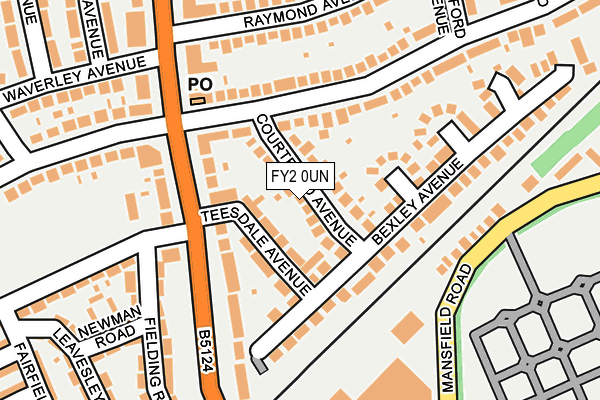 FY2 0UN map - OS OpenMap – Local (Ordnance Survey)