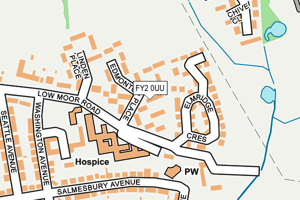 FY2 0UU map - OS OpenMap – Local (Ordnance Survey)
