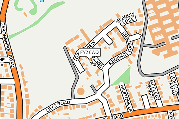 FY2 0WQ map - OS OpenMap – Local (Ordnance Survey)