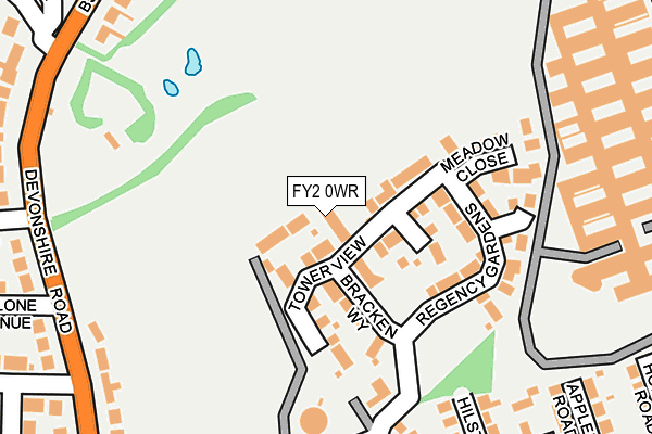 FY2 0WR map - OS OpenMap – Local (Ordnance Survey)