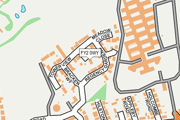 FY2 0WY map - OS OpenMap – Local (Ordnance Survey)
