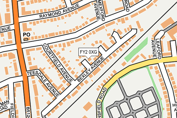 FY2 0XG map - OS OpenMap – Local (Ordnance Survey)