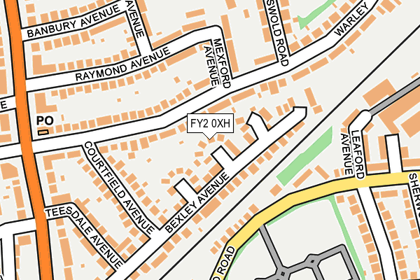 FY2 0XH map - OS OpenMap – Local (Ordnance Survey)