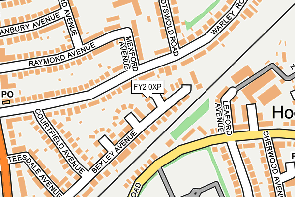 FY2 0XP map - OS OpenMap – Local (Ordnance Survey)