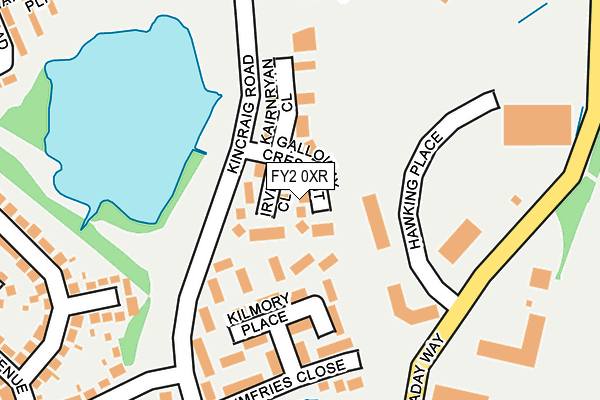 FY2 0XR map - OS OpenMap – Local (Ordnance Survey)