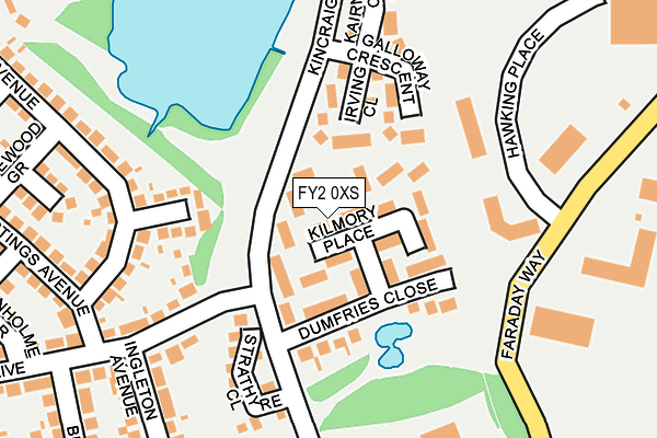 FY2 0XS map - OS OpenMap – Local (Ordnance Survey)