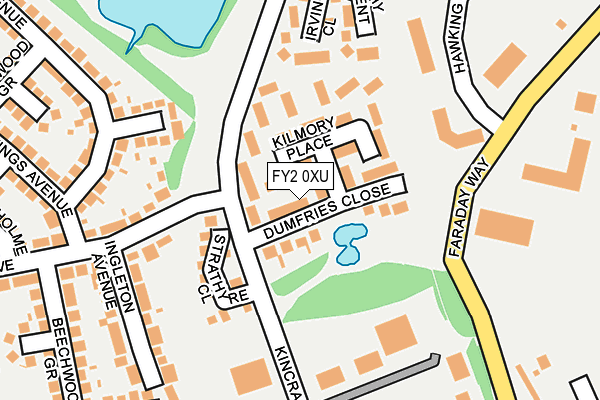 FY2 0XU map - OS OpenMap – Local (Ordnance Survey)