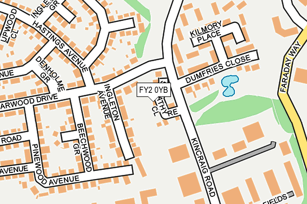 FY2 0YB map - OS OpenMap – Local (Ordnance Survey)