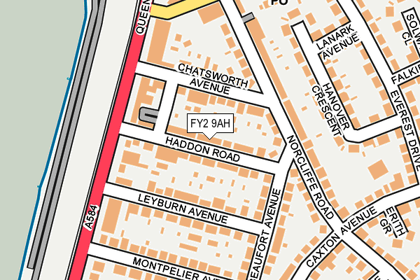 FY2 9AH map - OS OpenMap – Local (Ordnance Survey)