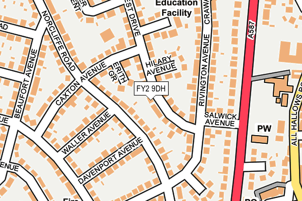 FY2 9DH map - OS OpenMap – Local (Ordnance Survey)