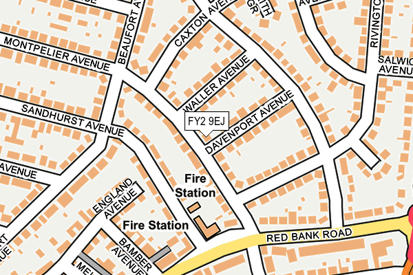 FY2 9EJ map - OS OpenMap – Local (Ordnance Survey)