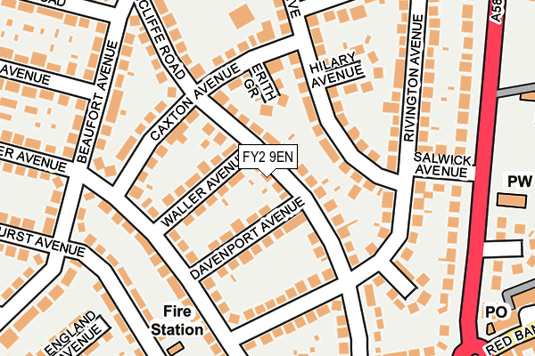 FY2 9EN map - OS OpenMap – Local (Ordnance Survey)