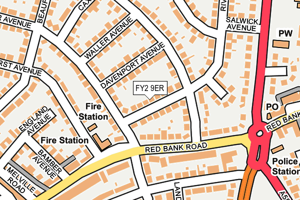 FY2 9ER map - OS OpenMap – Local (Ordnance Survey)