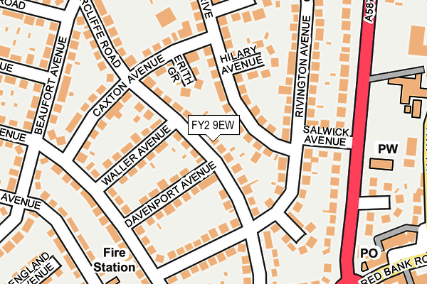 FY2 9EW map - OS OpenMap – Local (Ordnance Survey)
