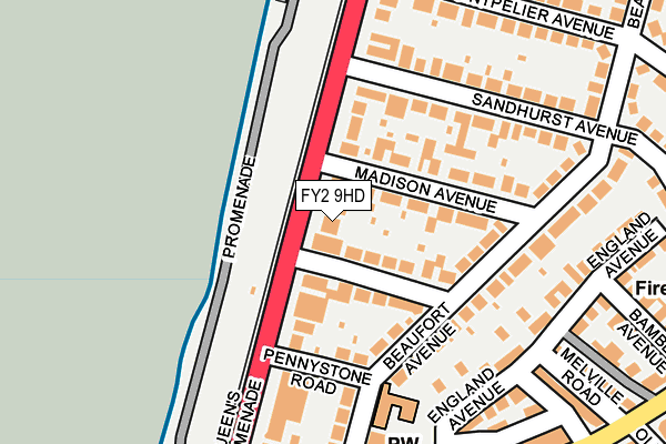 FY2 9HD map - OS OpenMap – Local (Ordnance Survey)