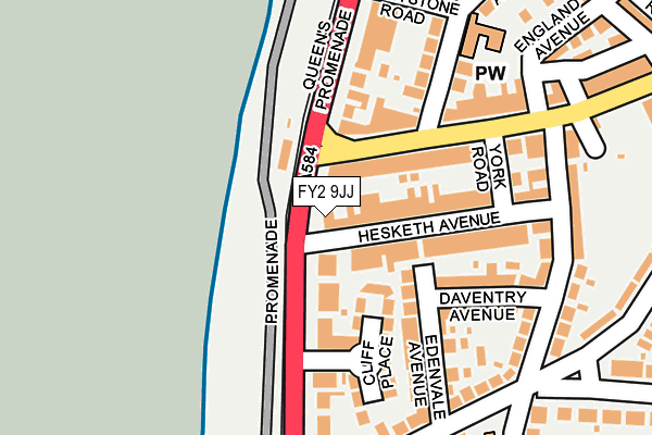 FY2 9JJ map - OS OpenMap – Local (Ordnance Survey)