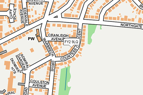 FY2 9LQ map - OS OpenMap – Local (Ordnance Survey)