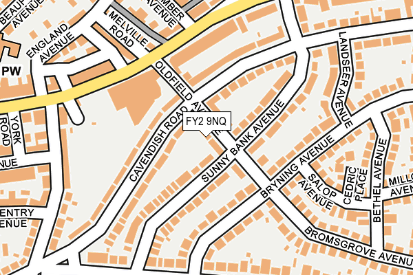 FY2 9NQ map - OS OpenMap – Local (Ordnance Survey)