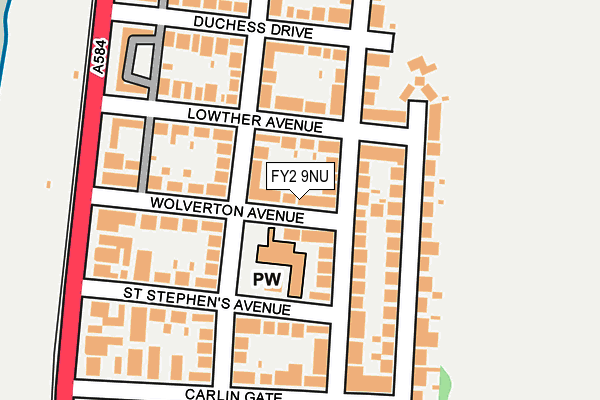 FY2 9NU map - OS OpenMap – Local (Ordnance Survey)