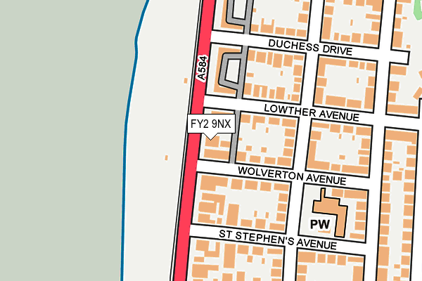 FY2 9NX map - OS OpenMap – Local (Ordnance Survey)