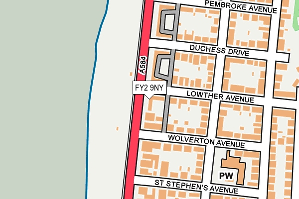 FY2 9NY map - OS OpenMap – Local (Ordnance Survey)