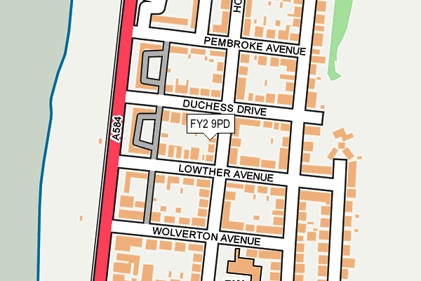 FY2 9PD map - OS OpenMap – Local (Ordnance Survey)