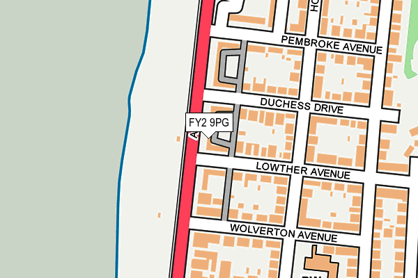 FY2 9PG map - OS OpenMap – Local (Ordnance Survey)