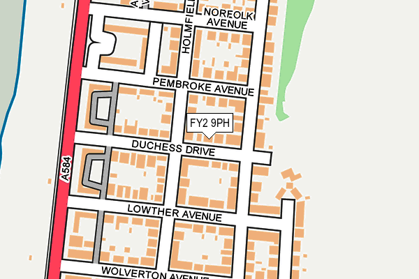 FY2 9PH map - OS OpenMap – Local (Ordnance Survey)