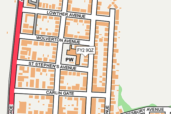FY2 9QZ map - OS OpenMap – Local (Ordnance Survey)