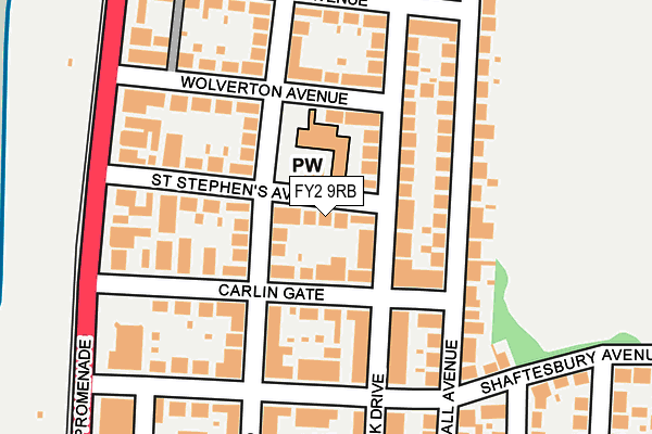FY2 9RB map - OS OpenMap – Local (Ordnance Survey)