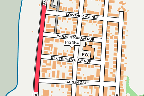 FY2 9RE map - OS OpenMap – Local (Ordnance Survey)
