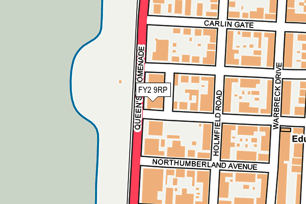 FY2 9RP map - OS OpenMap – Local (Ordnance Survey)