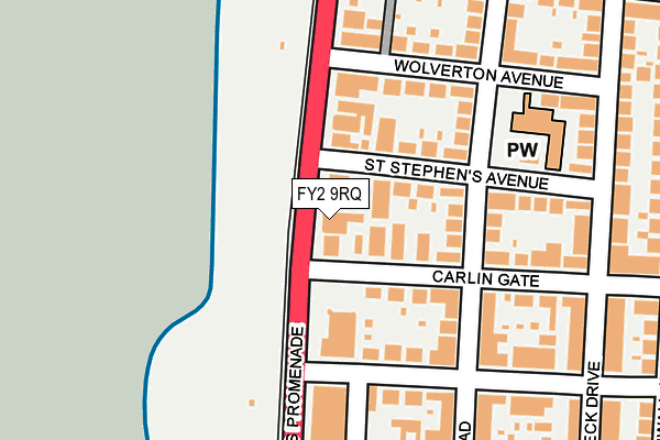 FY2 9RQ map - OS OpenMap – Local (Ordnance Survey)