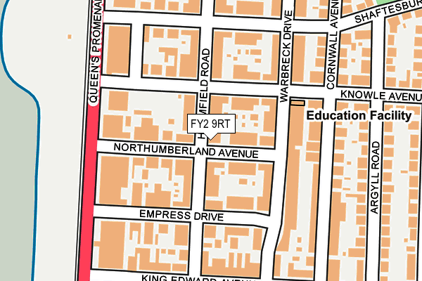 FY2 9RT map - OS OpenMap – Local (Ordnance Survey)