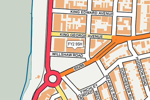 FY2 9SH map - OS OpenMap – Local (Ordnance Survey)