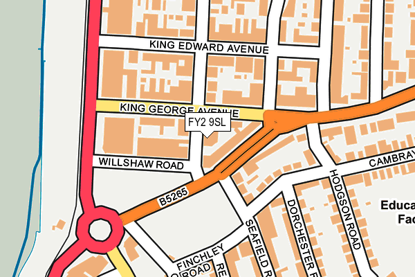 FY2 9SL map - OS OpenMap – Local (Ordnance Survey)