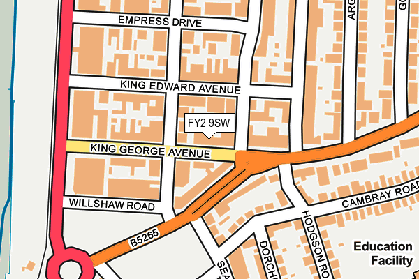 FY2 9SW map - OS OpenMap – Local (Ordnance Survey)