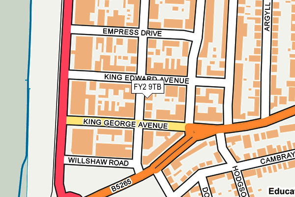FY2 9TB map - OS OpenMap – Local (Ordnance Survey)